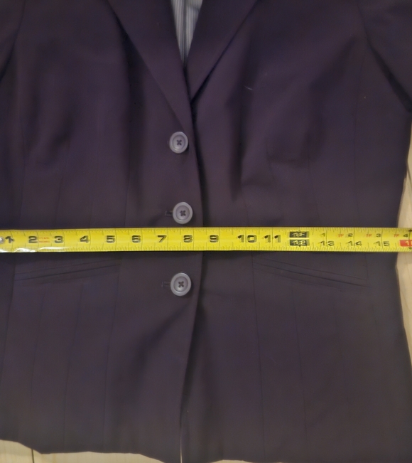 Worthington Stretch Deep Purple Women's Blazer - Picture 3 of 7